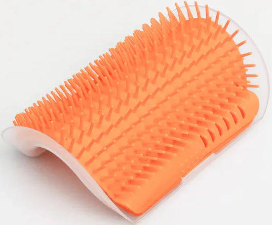 Cepillo de Masaje para Gatos - Esquinas y Protección_Naranja