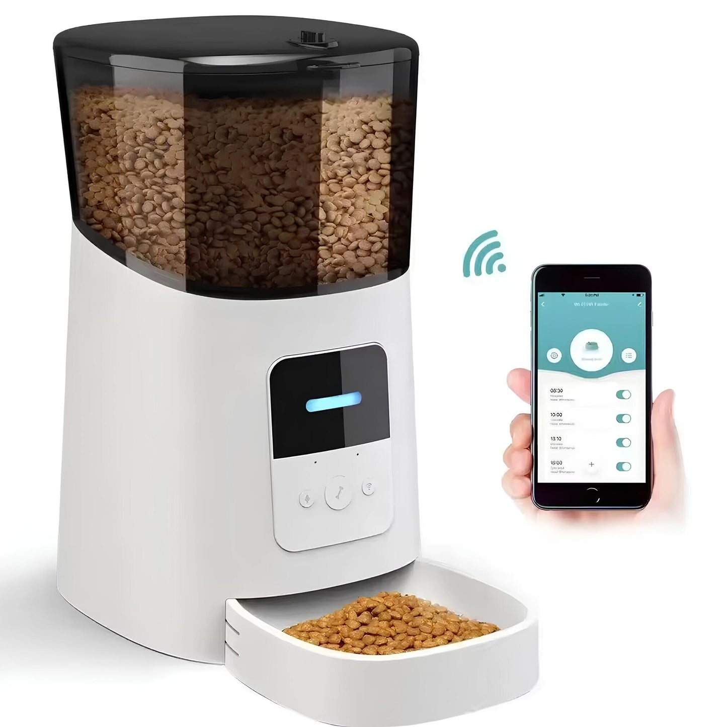 Comedero Automático con Grabación de Voz para Mascotas