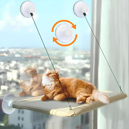 Hamaca para Gatos con Ventosas para Ventanas y Balcones