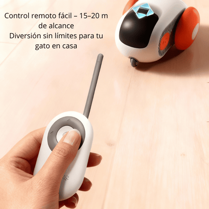 Coche Interactivo para Gatos con Modo Automático y Control Remoto