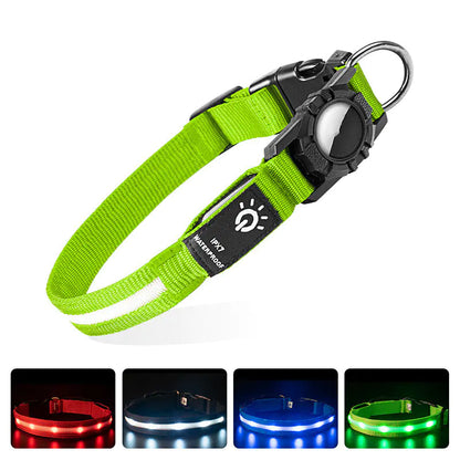 Collar Impermeable con Luz LED y Soporte para AirTag