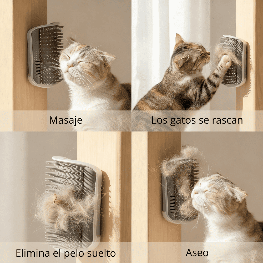 Cepillo de Masaje para Gatos - Esquinas y Protección