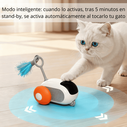 Coche Interactivo para Gatos con Modo Automático y Control Remoto