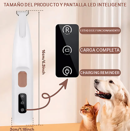 Recortador de Patas con Luz LED para Perros y Gatos