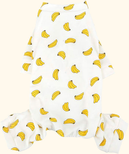 Pijamas de Algodón para Perros y Gatos con Estampados Divertidos