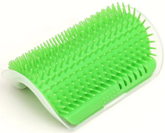 Cepillo de Masaje para Gatos - Esquinas y Protección_Verde