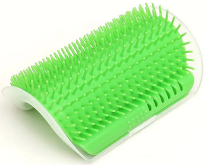 Cepillo de Masaje para Gatos - Esquinas y Protección_Verde