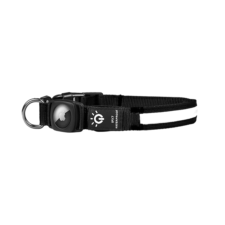 Collar Impermeable con Luz LED y Soporte para AirTag