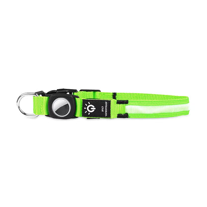 Collar Impermeable con Luz LED y Soporte para AirTag