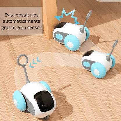Coche Interactivo para Gatos con Modo Automático y Control Remoto