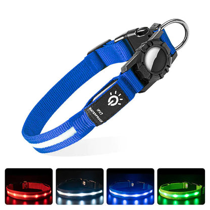 Collar Impermeable con Luz LED y Soporte para AirTag