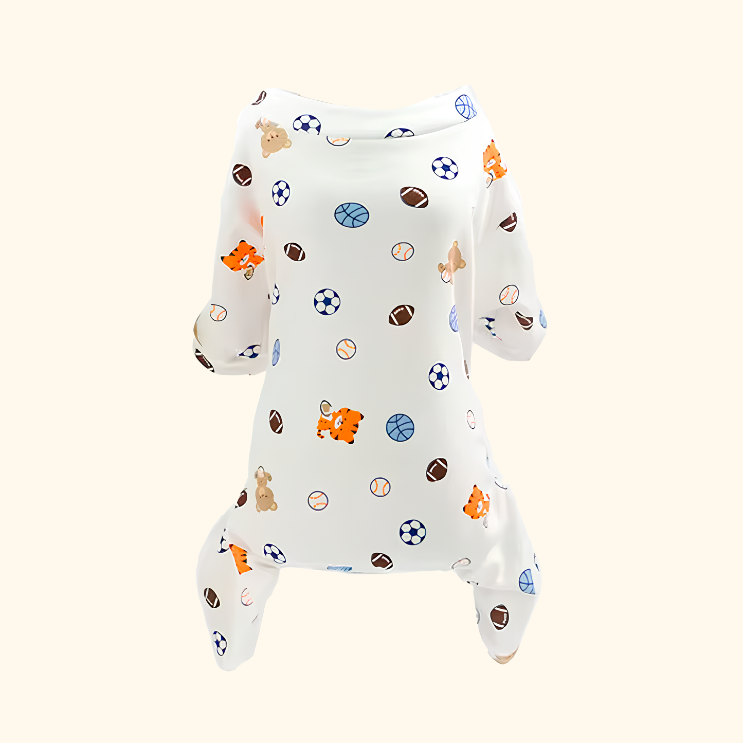 Pijamas de Algodón para Perros y Gatos con Estampados Divertidos