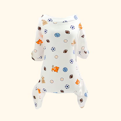 Pijamas de Algodón para Perros y Gatos con Estampados Divertidos