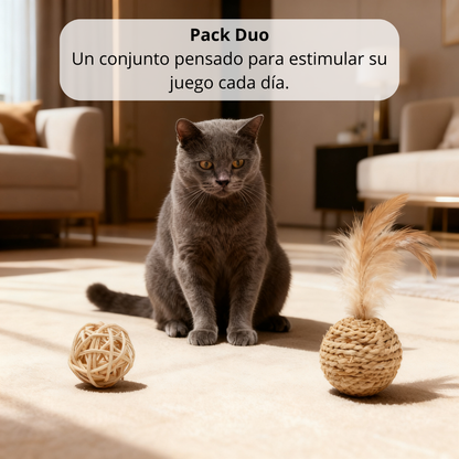 Set Duo 'Instinto Puro' Rattan-Fiber