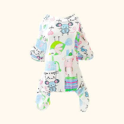 Pijamas de Algodón para Perros y Gatos con Estampados Divertidos