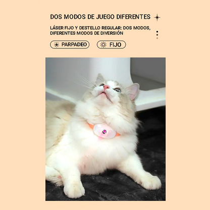 Collar para gato láser interactivo recargable por USB