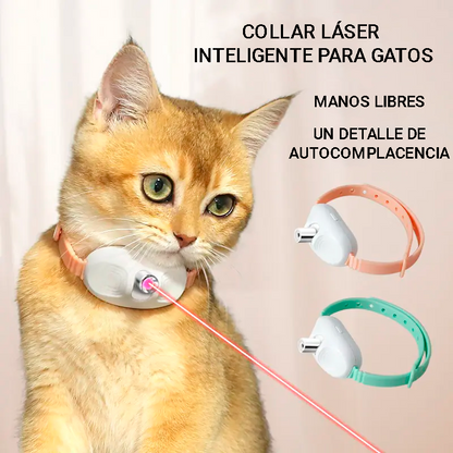 Collar para gato láser interactivo recargable por USB