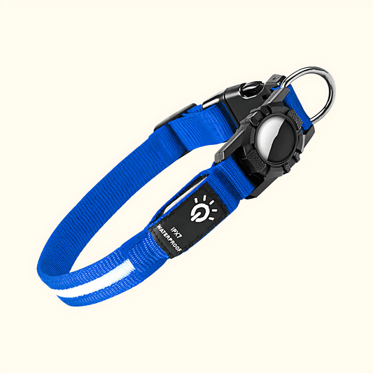 Collar Impermeable con Luz LED y Soporte para AirTag