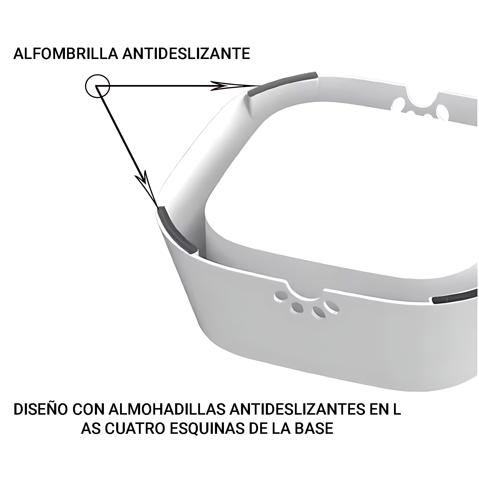 Fuente de agua flotante para perros con base antideslizante para mayor estabilidad