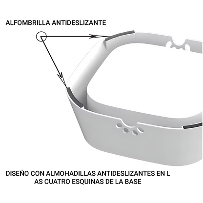 Fuente de agua flotante para perros con base antideslizante para mayor estabilidad