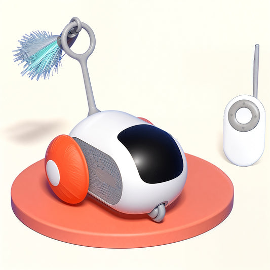 Coche Interactivo para Gatos con Modo Automático y Control Remoto