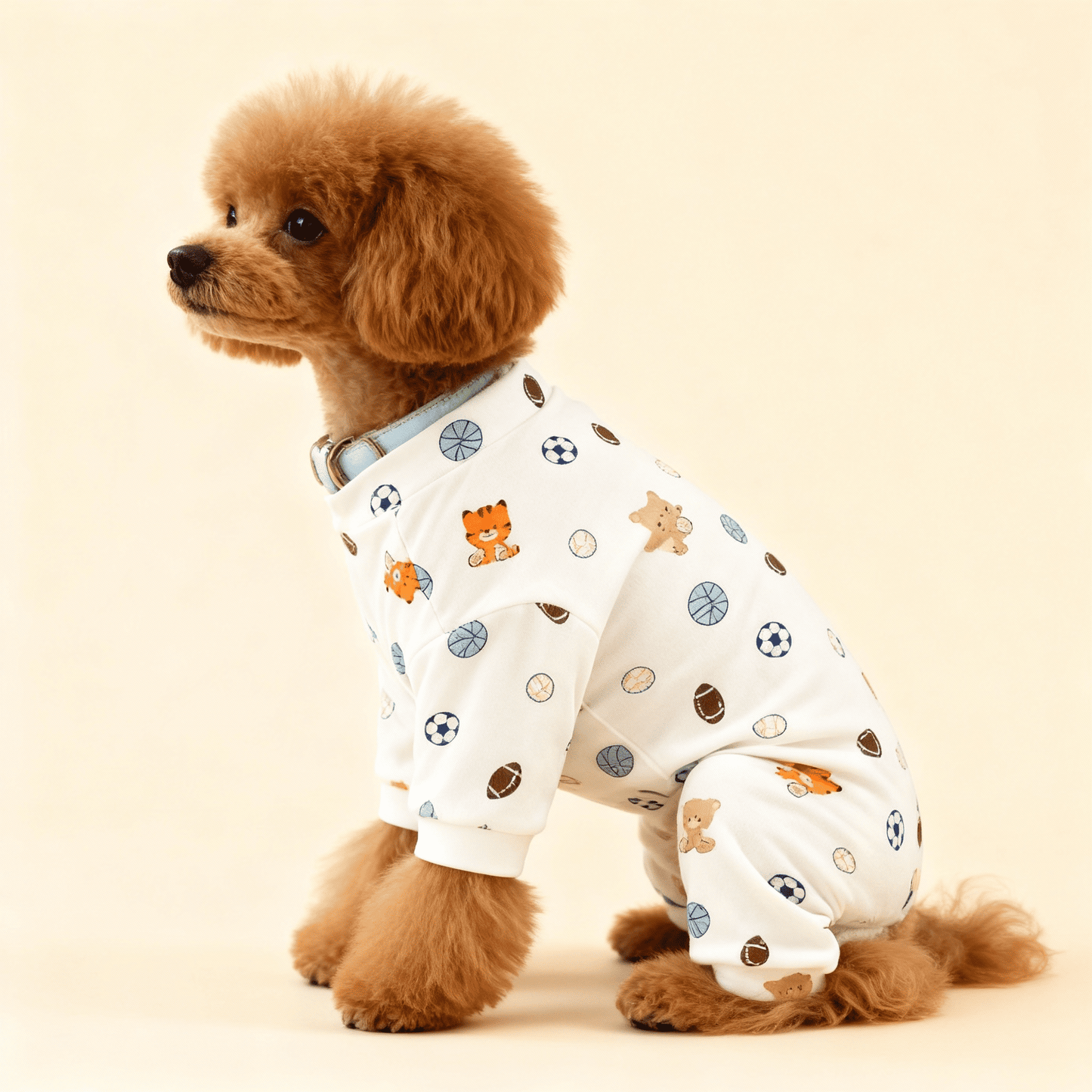 Pijamas de Algodón para Perros y Gatos con Estampados Divertidos