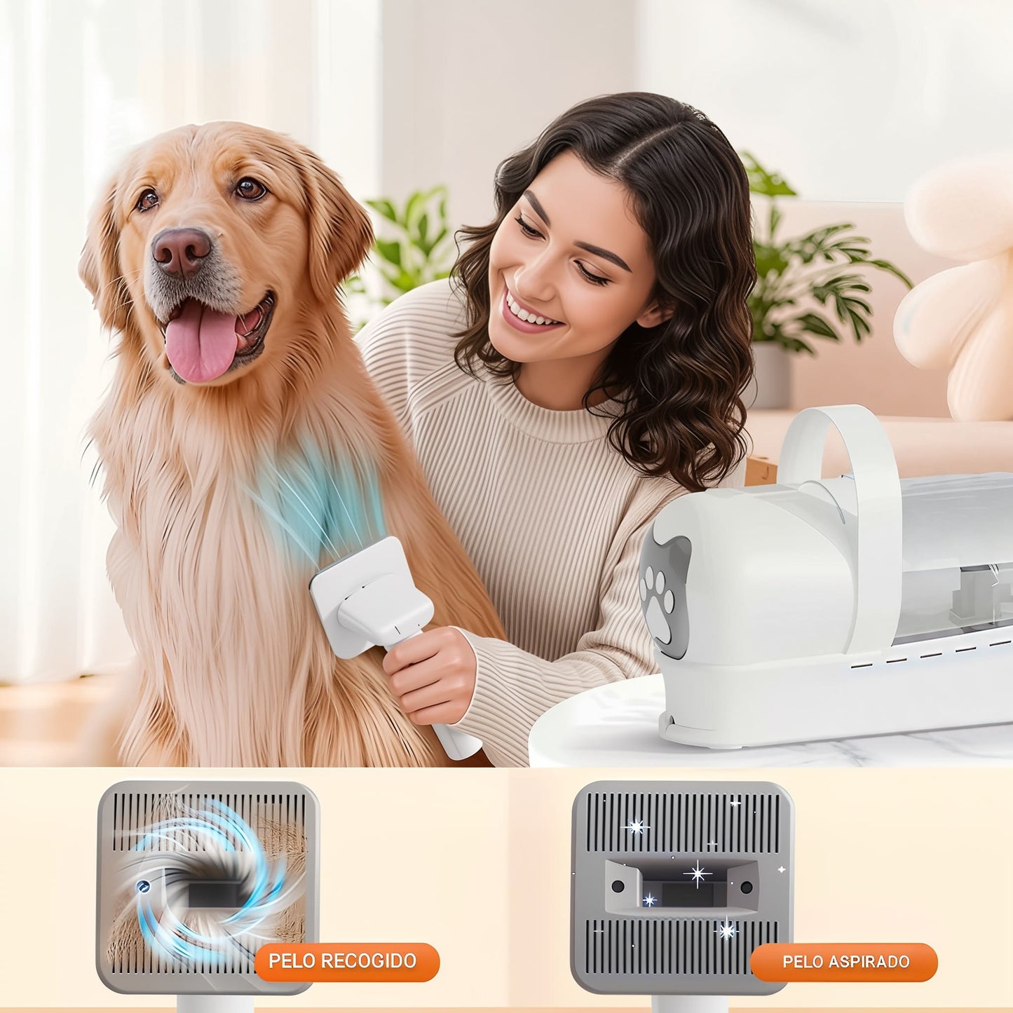 Dispositivo de Aseo para Mascotas 7-en-1 Multifuncional