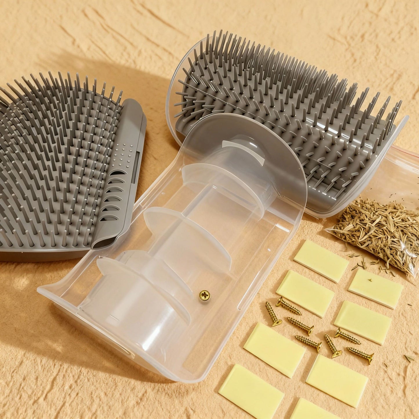 Cepillo de Masaje para Gatos - Esquinas y Protección