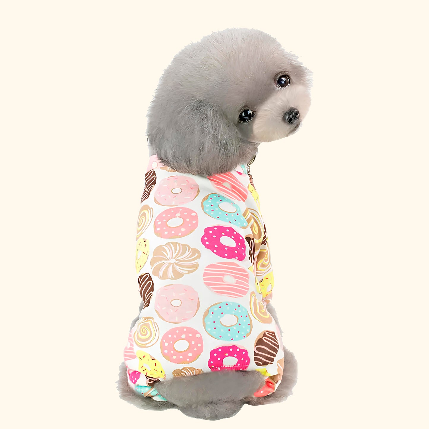 Pijamas de Algodón para Perros y Gatos con Estampados Divertidos