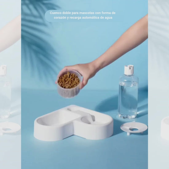 Video demostrativo del uso del comedero y fuente automática para mascotas