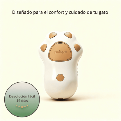 Cepillo de Vapor 3 en 1 para Gatos – Desenreda, Limpia y Masajea