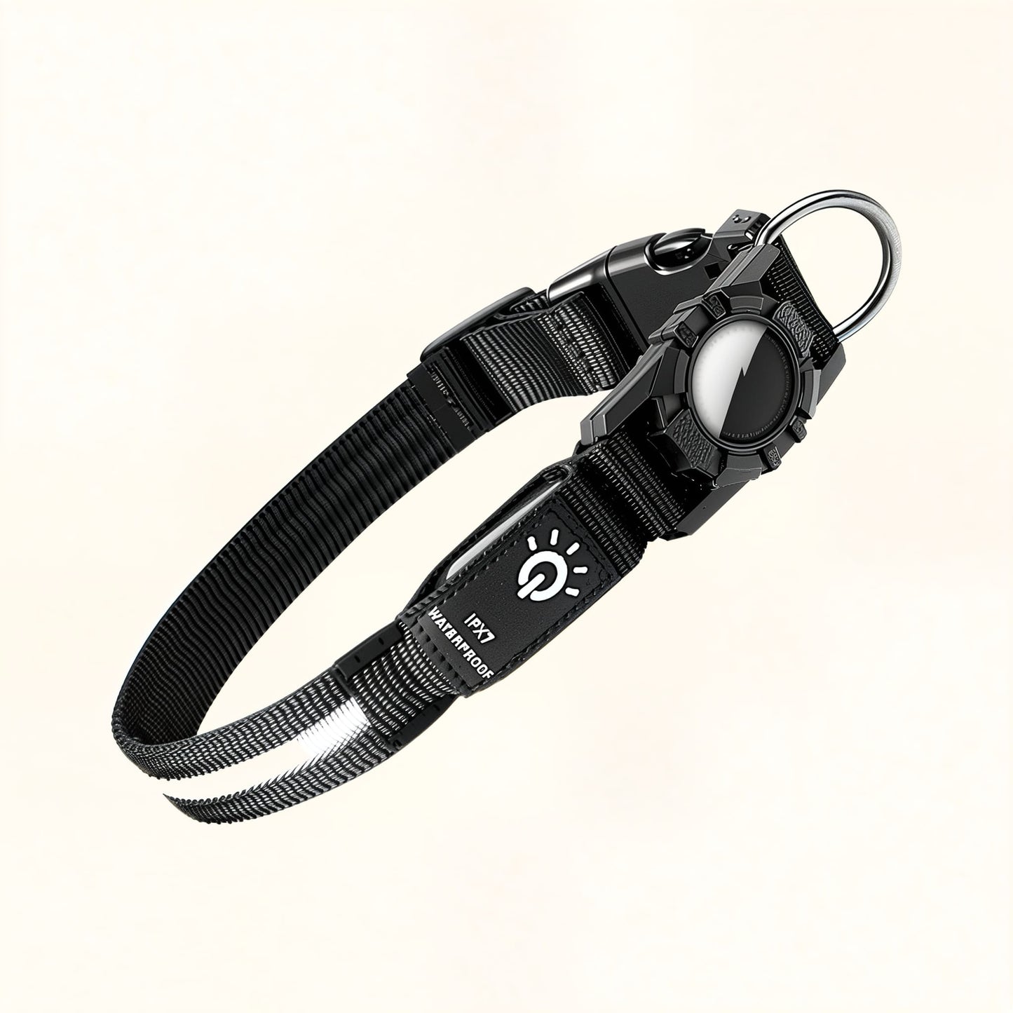 Collar Impermeable con Luz LED y Soporte para AirTag