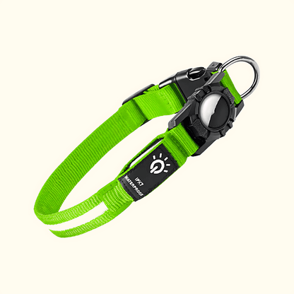 Collar Impermeable con Luz LED y Soporte para AirTag