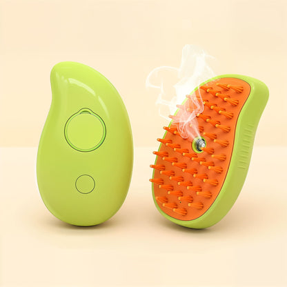 Cepillo de Vapor 3 en 1 para Gatos – Desenreda, Limpia y Masajea